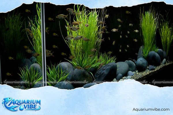 Đá cuội đen 4 Các loại cây như trân châu, ngưu mao chiên, ráy rất hợp để kết hợp cùng đá cuội đen