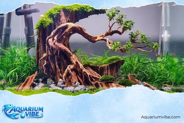 Cách thiết kế layout rừng thủy sinh đẹp và dễ làm tại nhà 4 Layout rừng thuỷ sinh bonsai có tính nghệ thuật khá cao