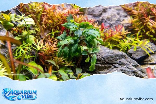 Bucep lá nhăn 4 Nên dùng keo gắn bucep lá nhăn lên đá và lũa, tránh chôn thân xuống nền
