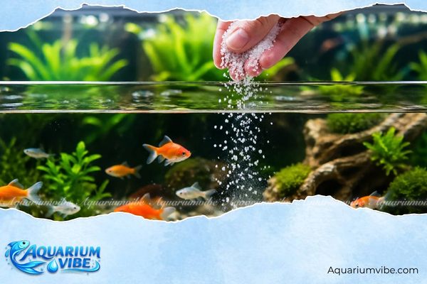 Nguyên nhân cá bảy màu bị nấm và cách trị bệnh dứt điểm 3 Tắm cá bảy màu với muối hột để hạn chế sự phát triển của nấm