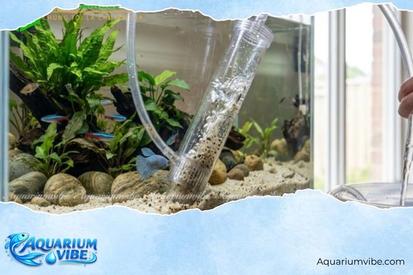 Nguyên nhân cá bảy màu bị nấm và cách trị bệnh dứt điểm 4 Thay nước định kỳ khoảng 20–30% để đảm bảo môi trường sạch cho cá
