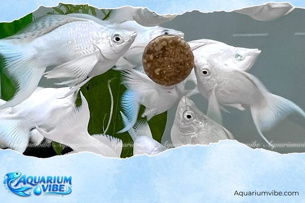 Cá Molly trắng mắt xanh 4 Giá bán tham khảo cá Molly trắng mắt xanh
